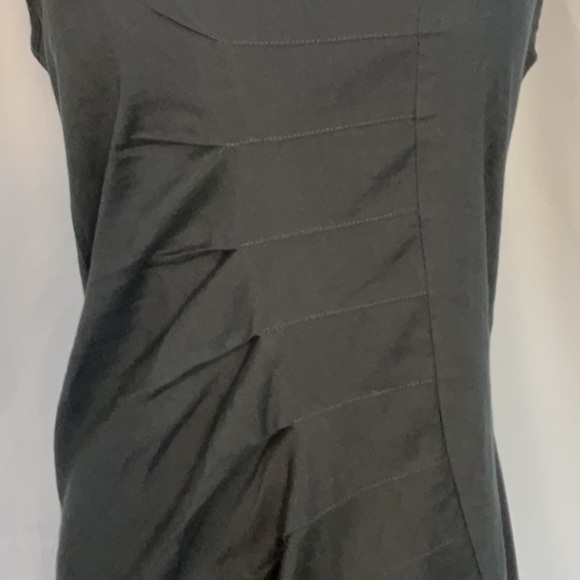 Porto pleated drape sheath in gray Size 0 - Picture 3 of 5